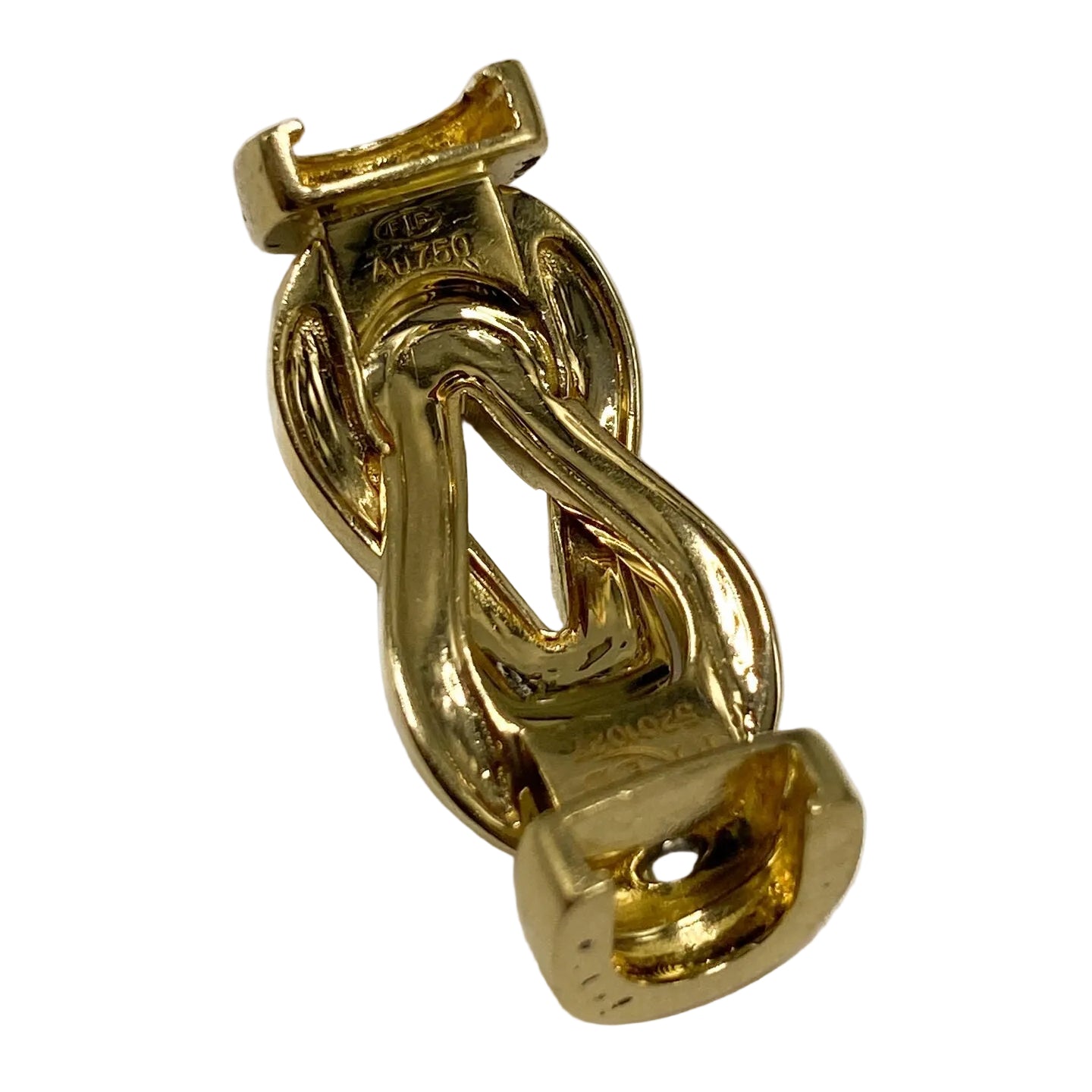 Bracelet FRED "Chance Infinie" GM en or jaune, acier et diamants