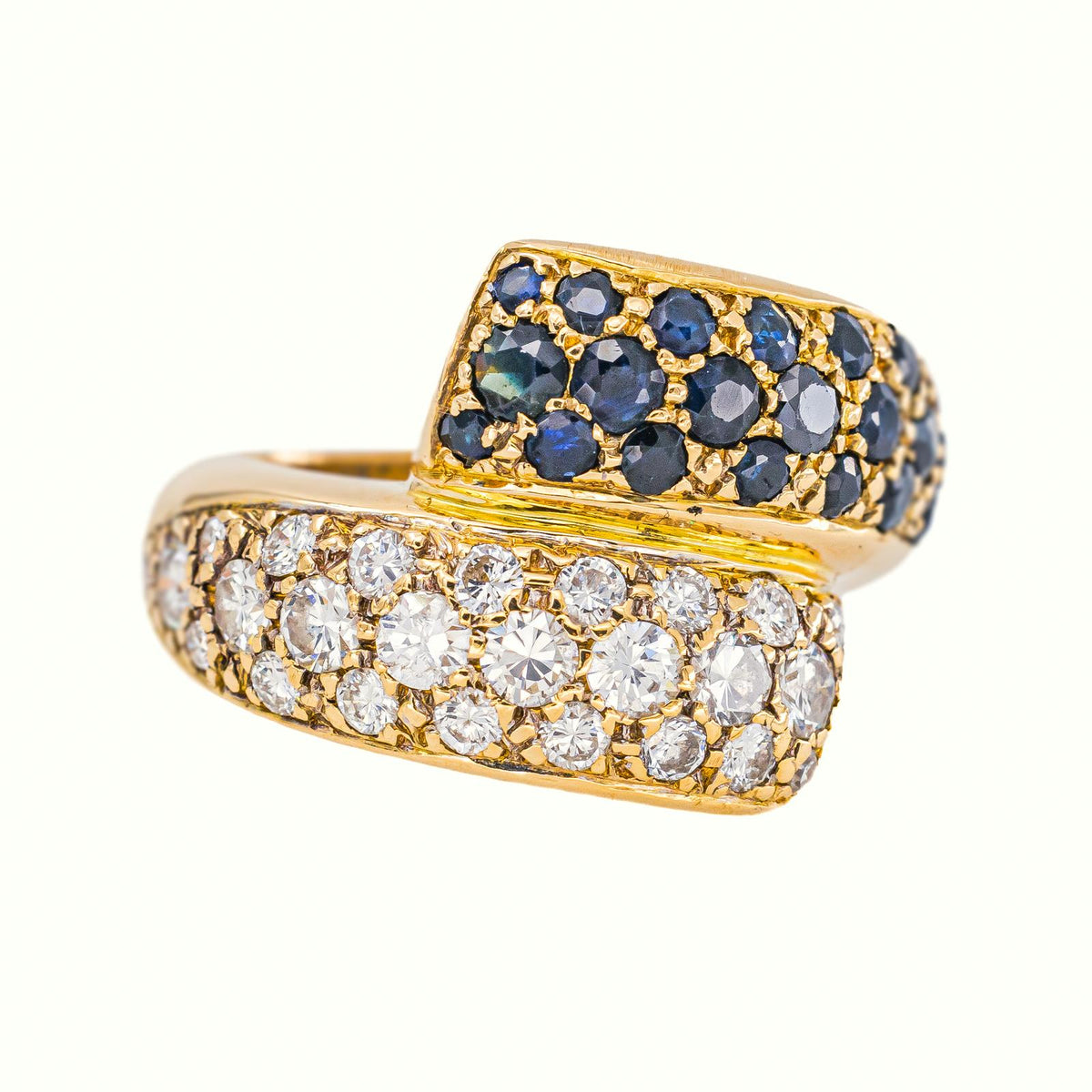 Bague Or jaune Saphir