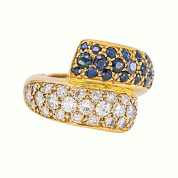 Bague Or jaune Saphir