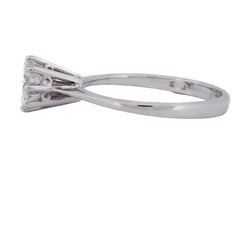 Bague Solitaire en or blanc et diamant