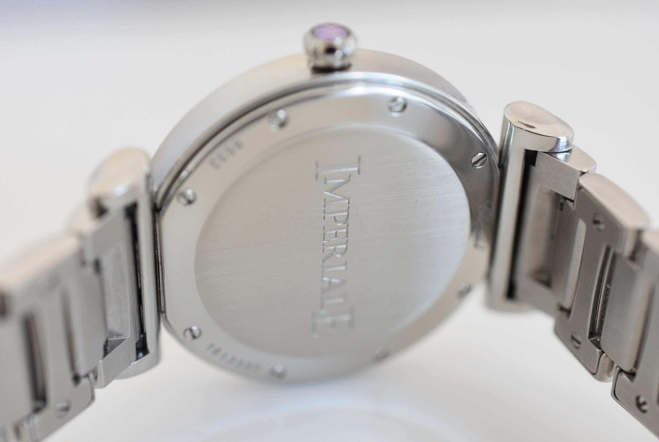 Montre CHOPARD "Impériale" en acier, améthyste et diamants