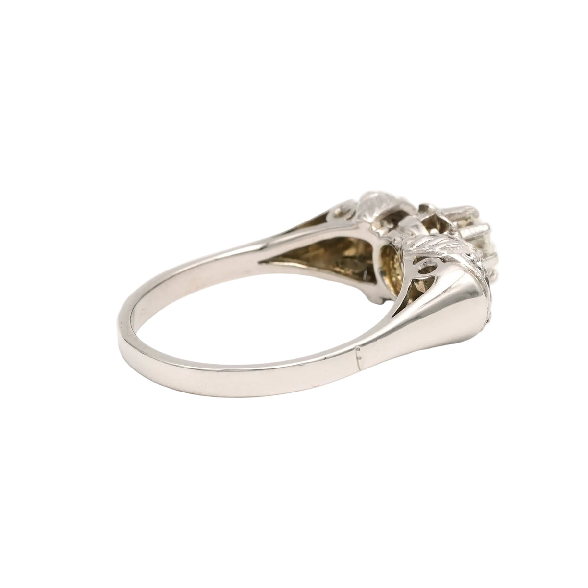 Bague Trilogie en or blanc et diamants