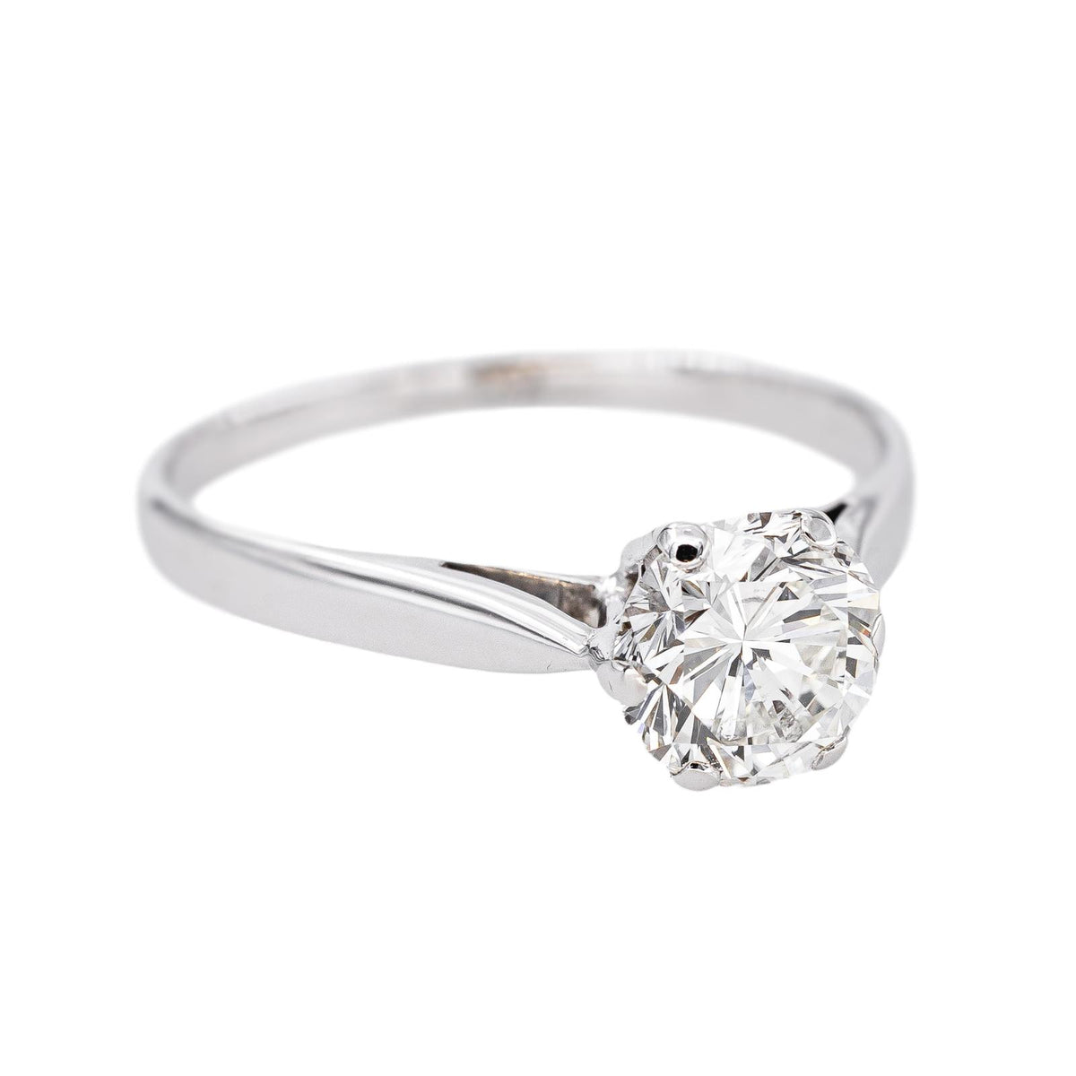 Bague Solitaire  Or blanc Diamant
