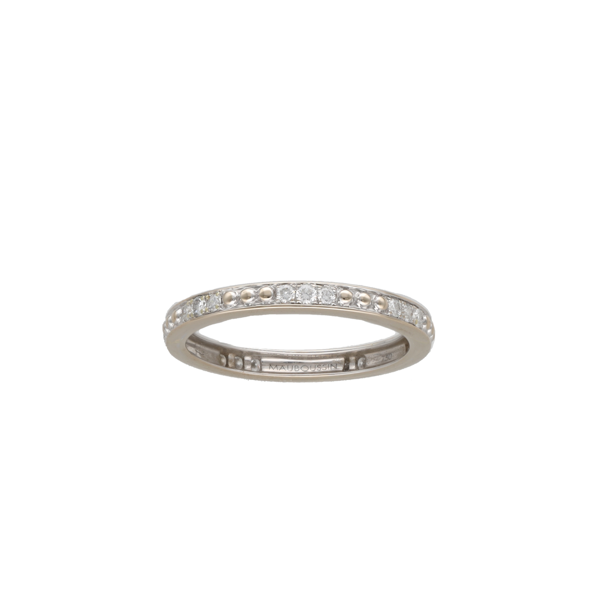 Bague Alliance MAUBOUSSIN en or blanc et diamants