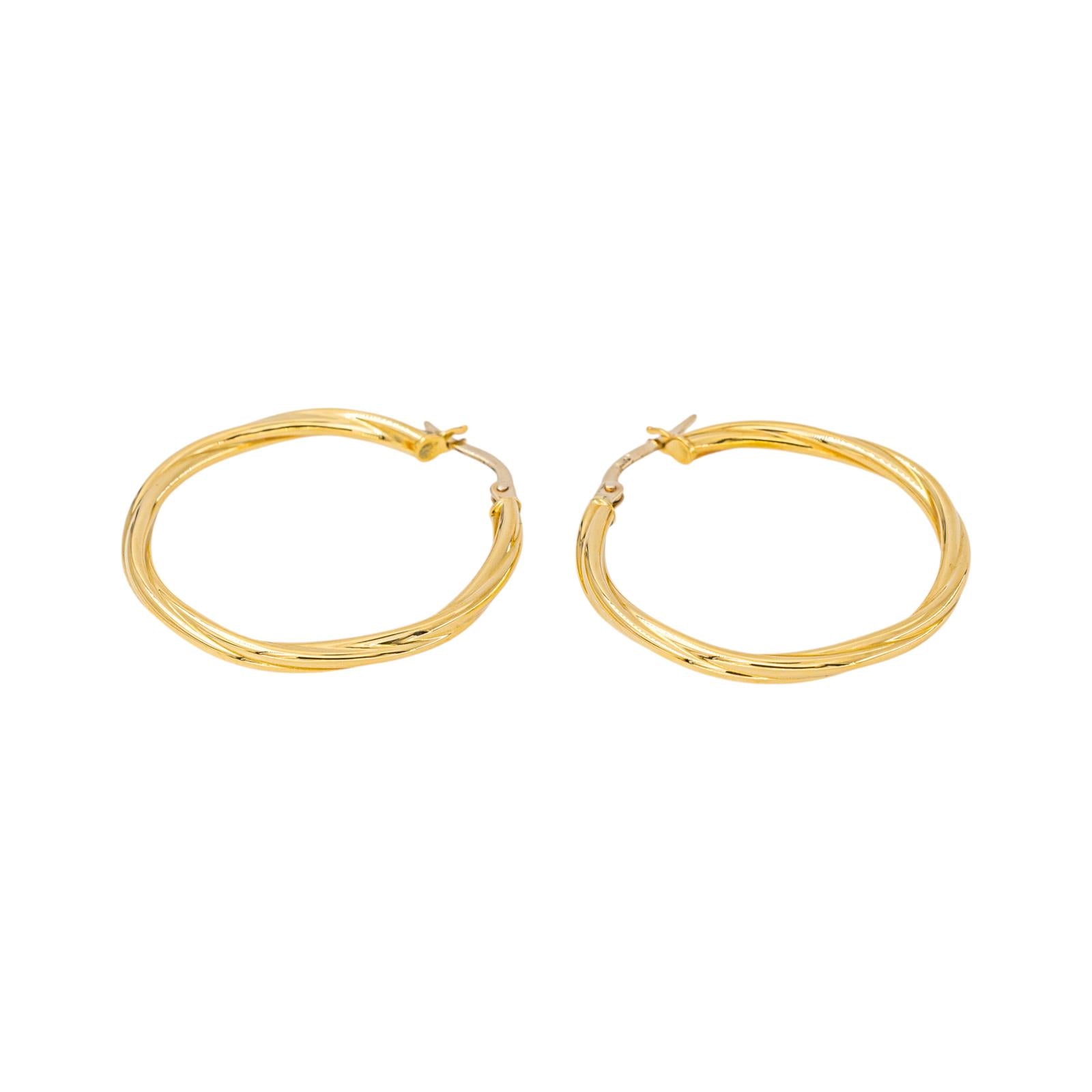 Boucles d'oreilles Créoles en or jaune