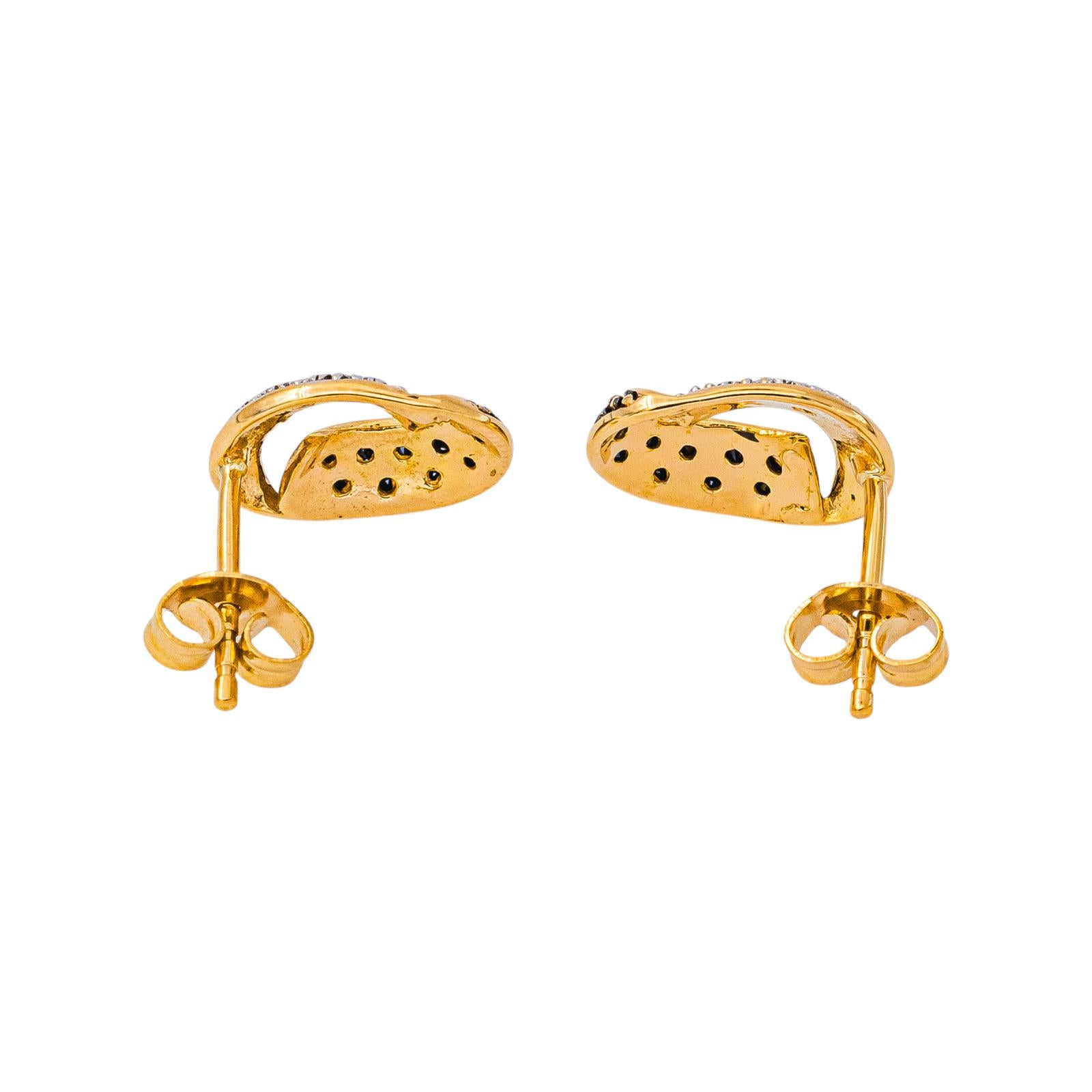Boucles d'oreilles Dormeuses Or jaune  Diamant