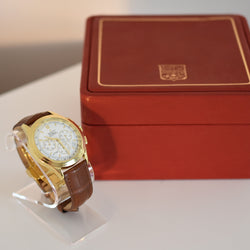 Montre ZENITH "El Primero" en or jaune et cuir