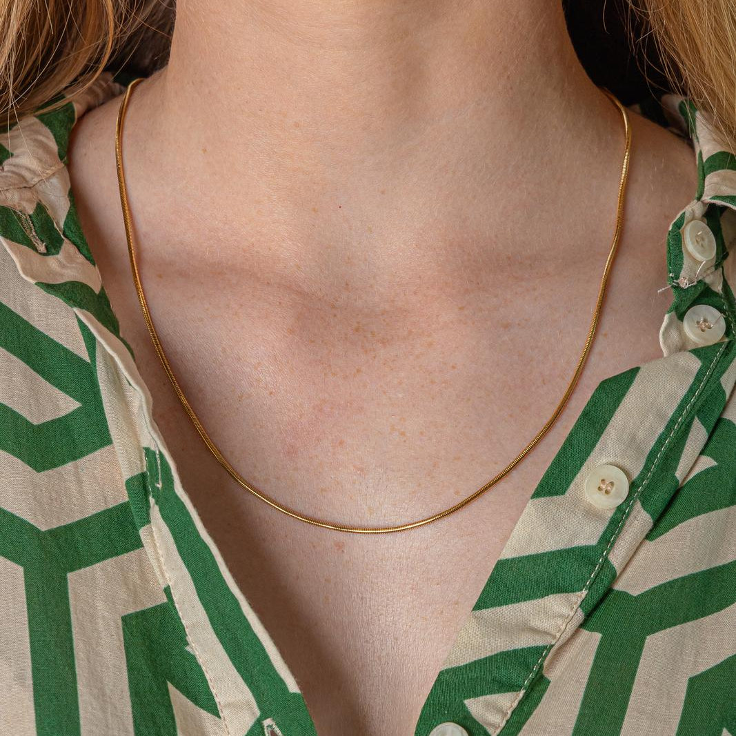 Collier Maille Serpent Or jaune