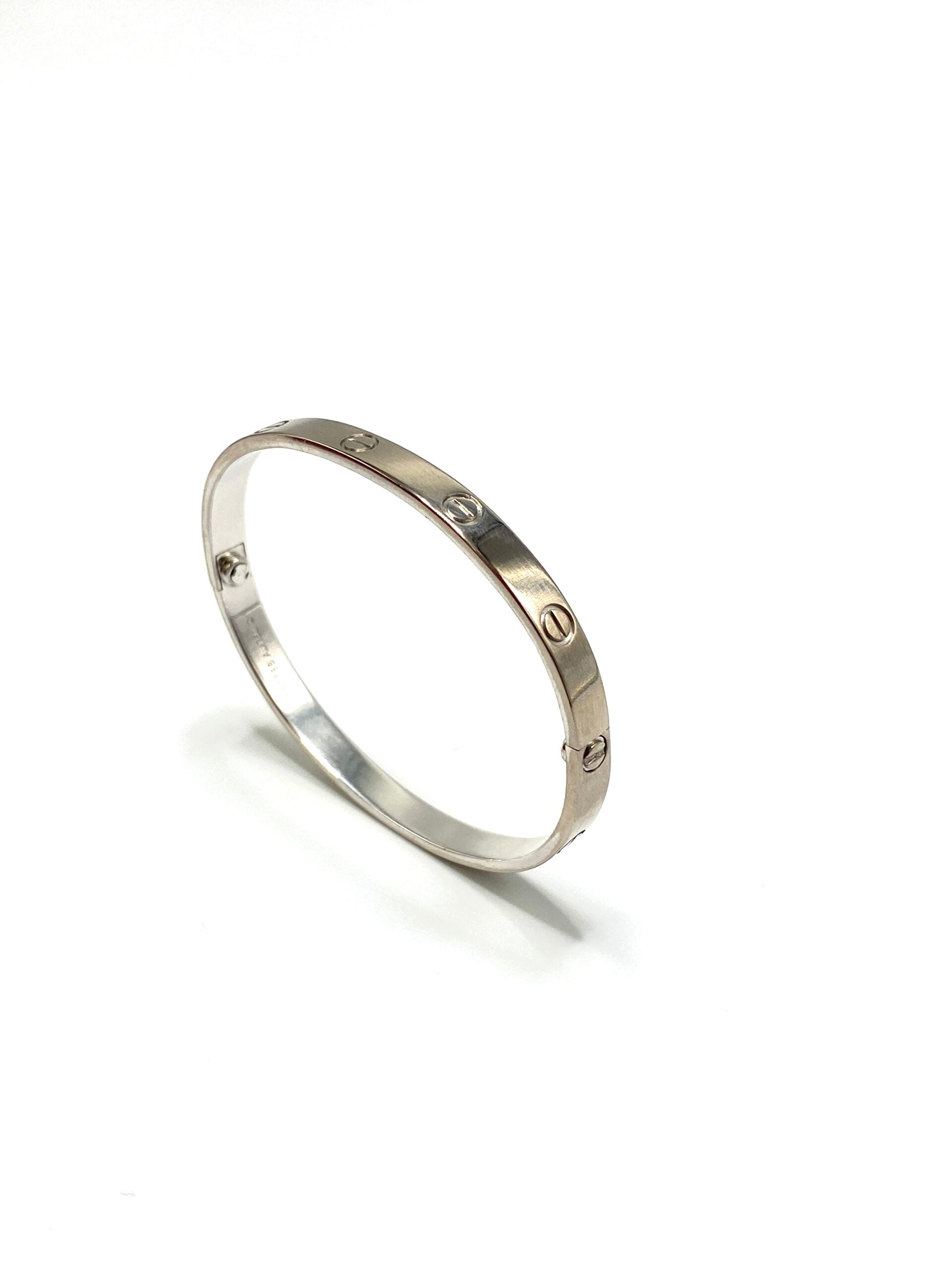 Bracelet Jonc CARTIER Love Classique en or blanc