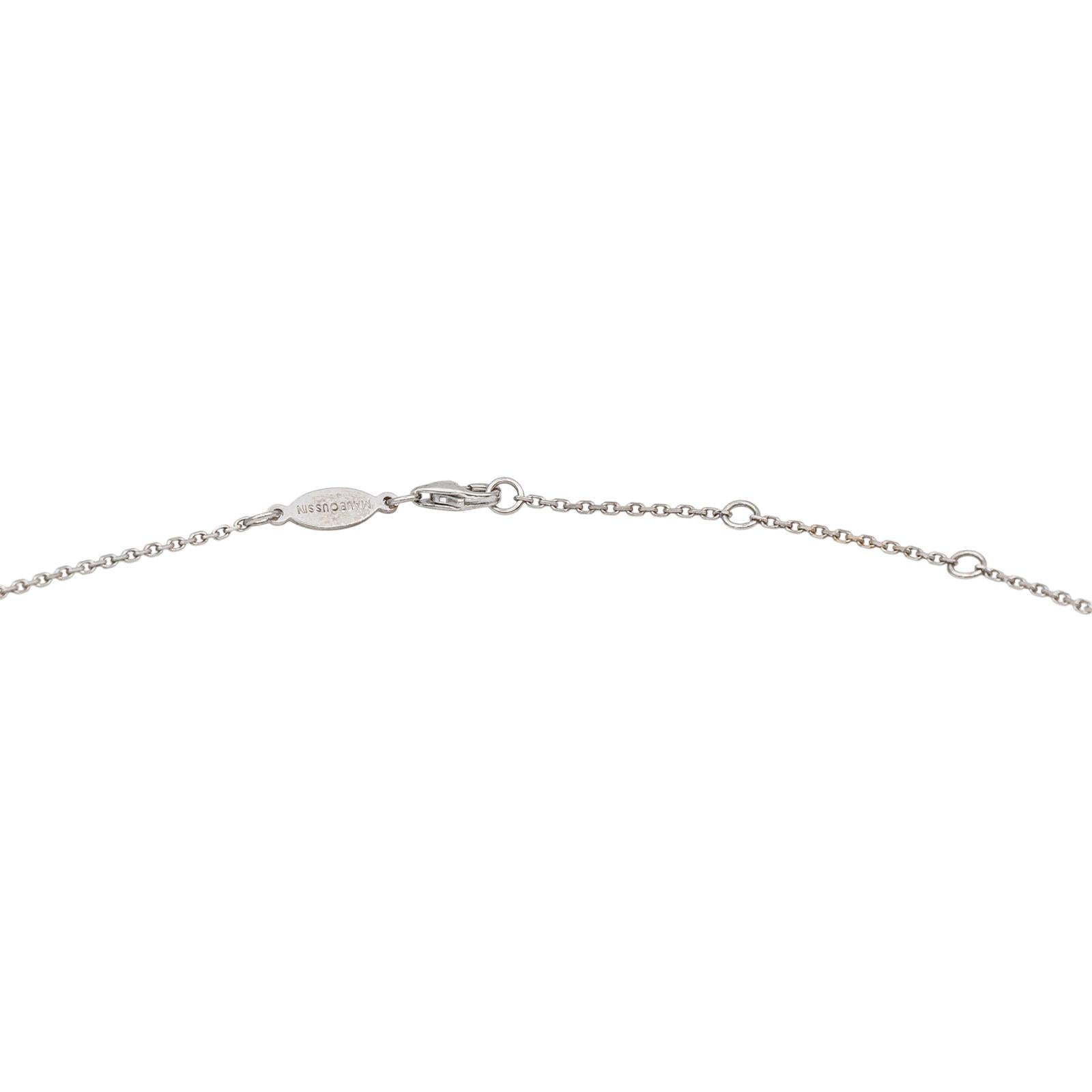 Mauboussin Collier  French Valentine Or blanc  Diamant