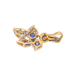 Pendentif Or blanc Saphir