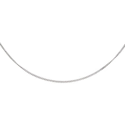 Collier Maille Gourmette Or blanc