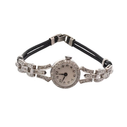 Montre en platine et diamants