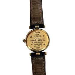 Montre CARTIER "Must de Cartier" en vermeil et cuir
