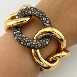 Bracelet POMELLATO "Tango" en or jaune et diamants