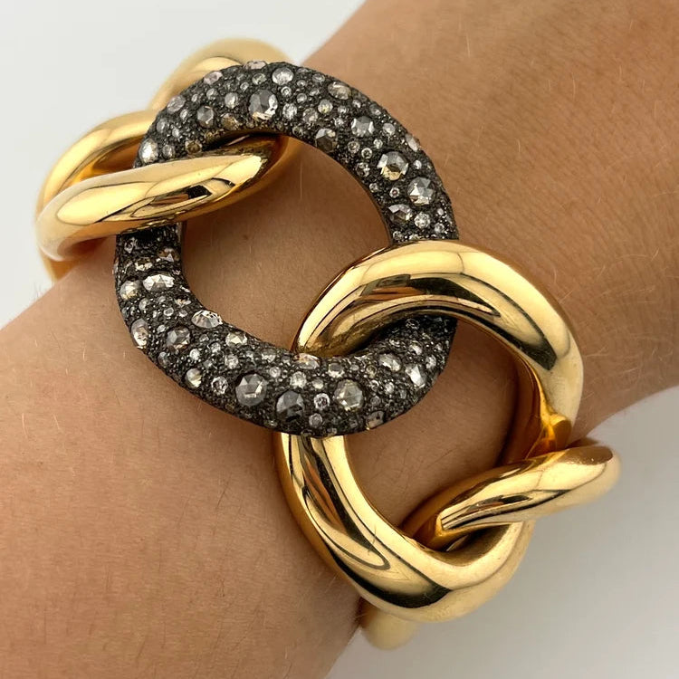 Bracelet POMELLATO "Tango" en or jaune et diamants