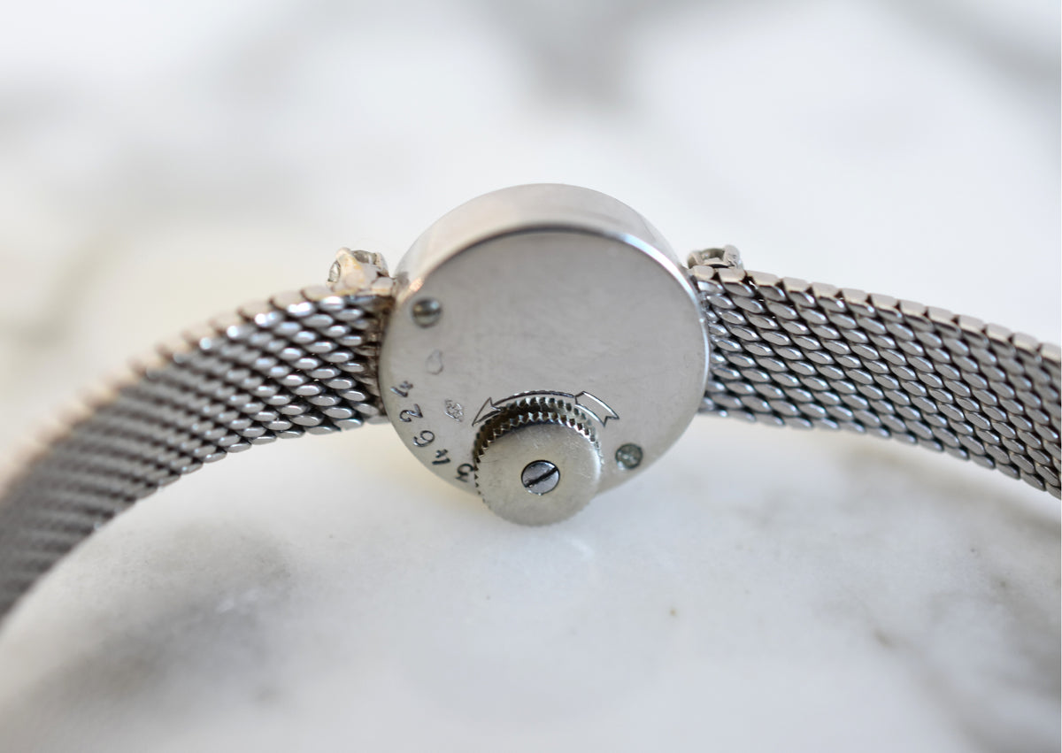 Montre JAEGER-LECOULTRE en or blanc et diamants