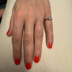 Bague en or blanc et diamants