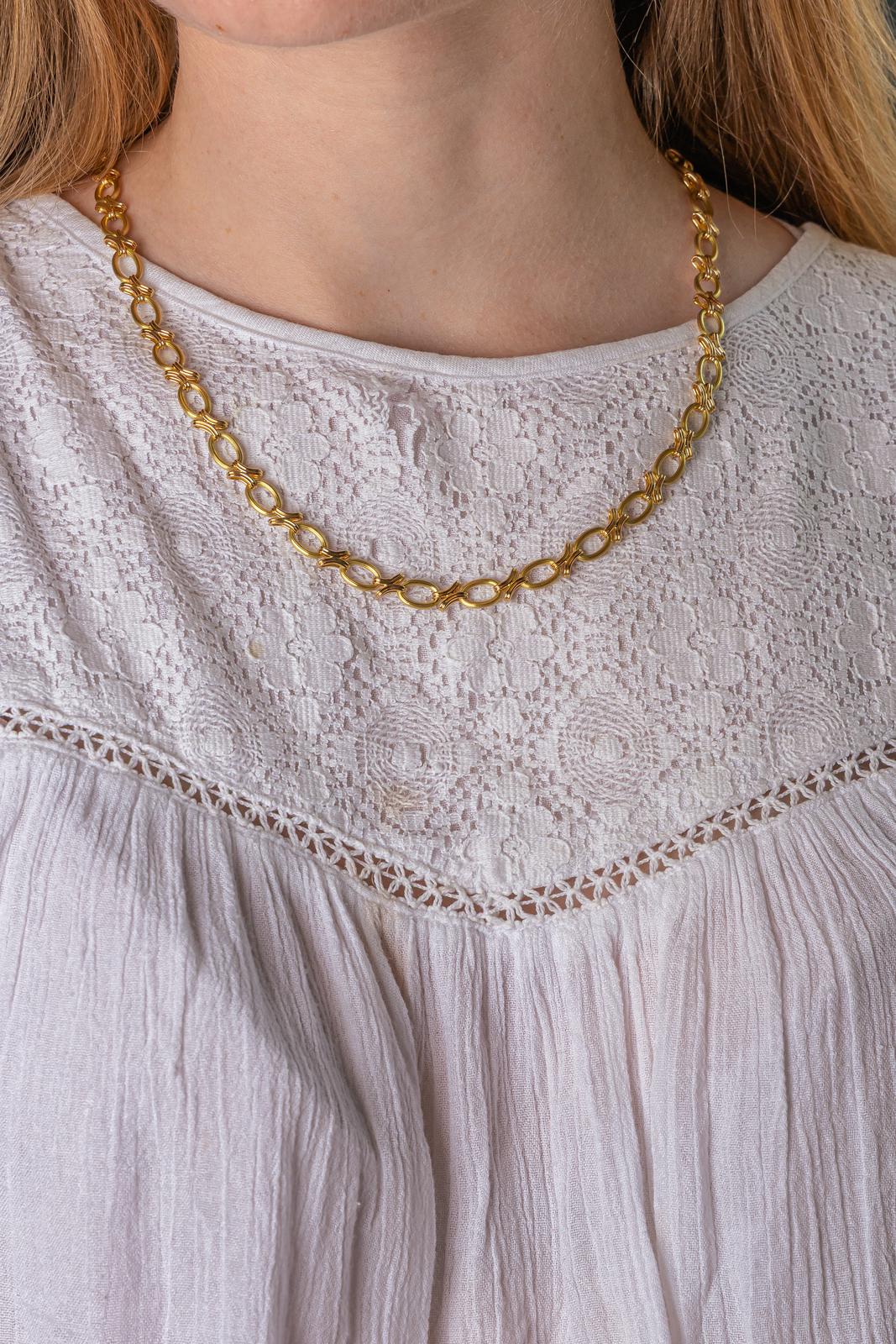 Collier Maille ovale Or jaune