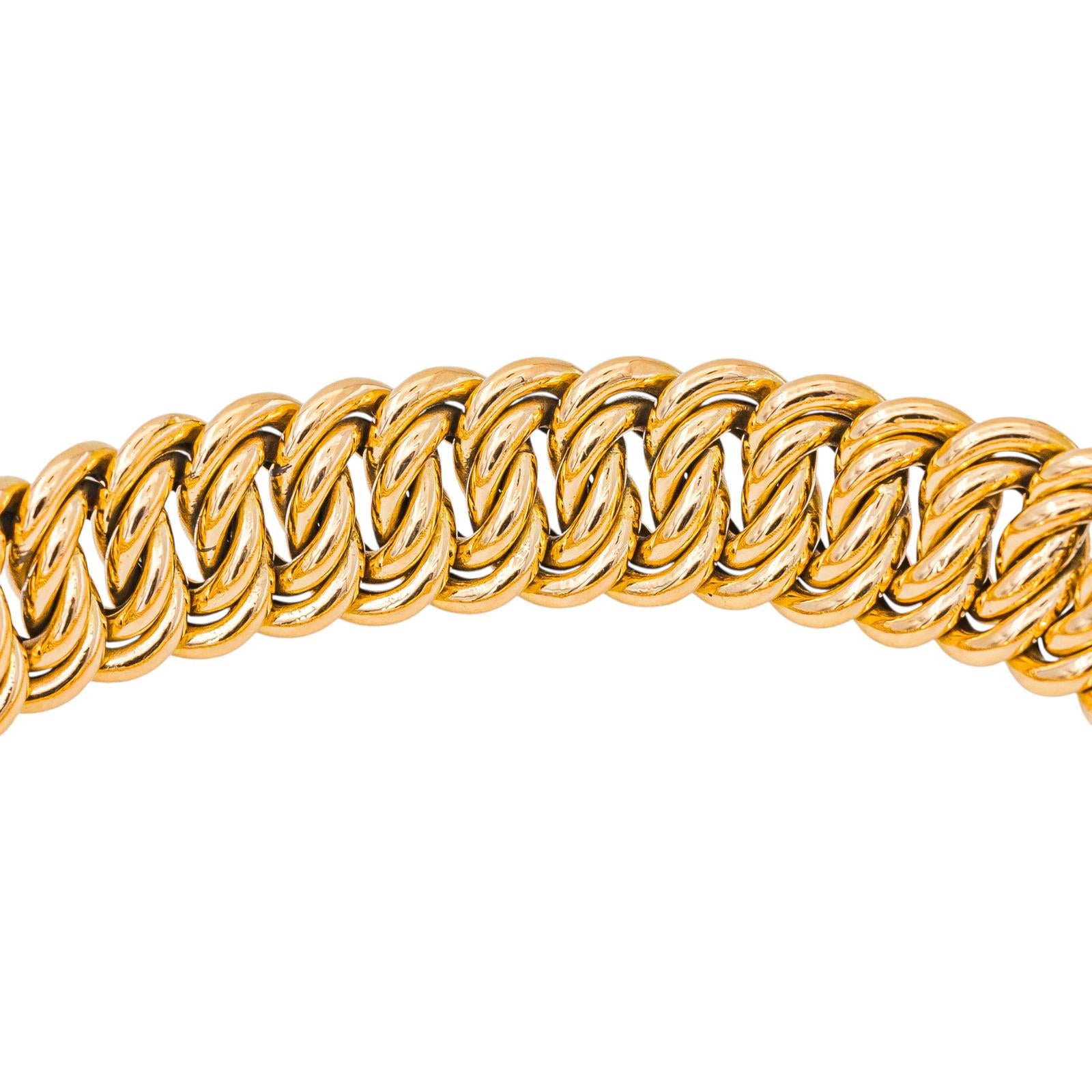 Bracelet Maille américaine Or rose