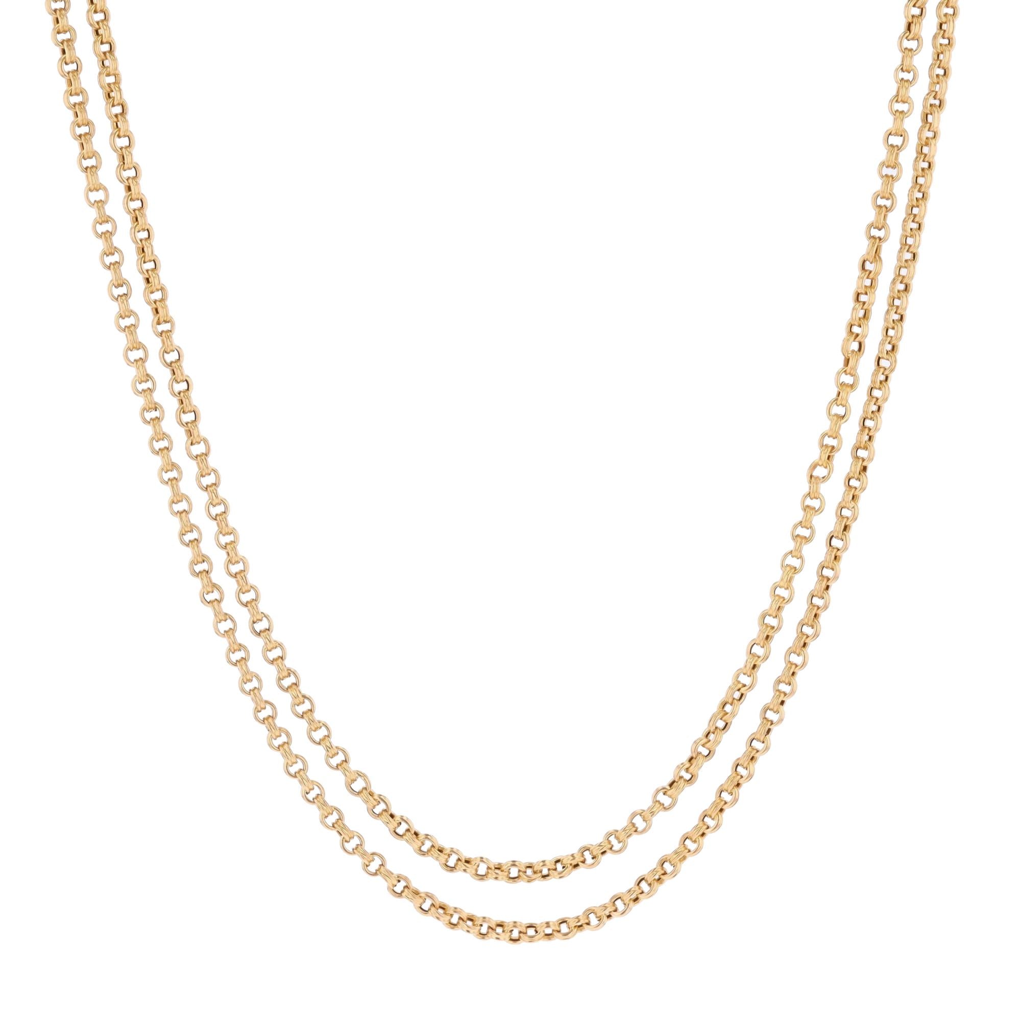 Collier Sautoir en or jaune