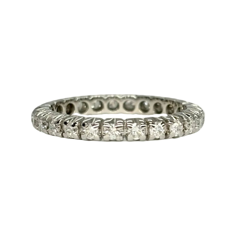 Bague Alliance en or blanc et diamants