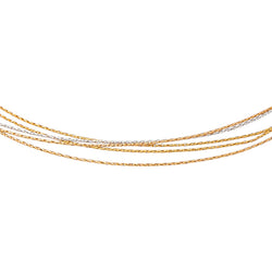 Collier Maille tressée Or jaune