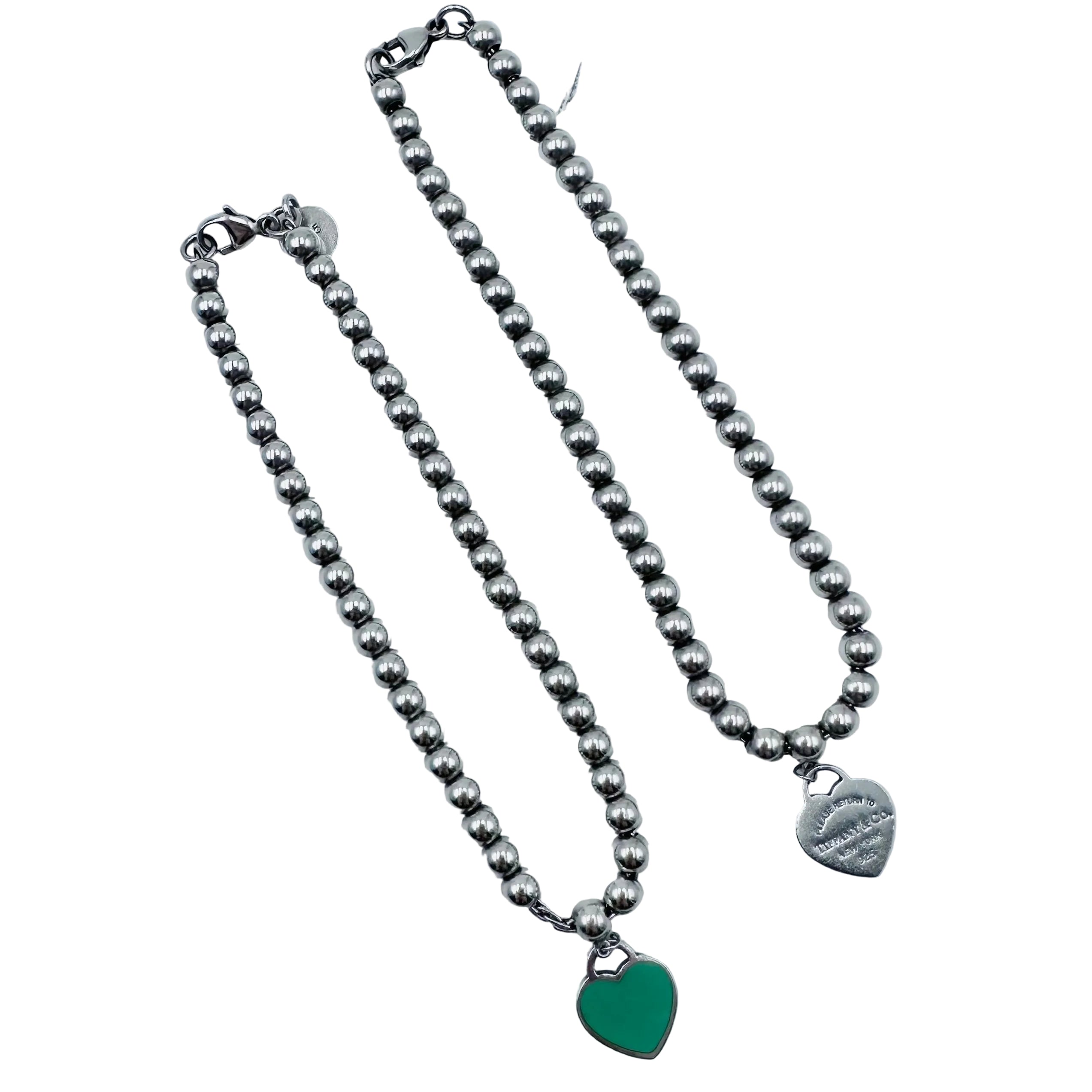 Bracelet Perles TIFFANY & CO. "Return to Tiffany" en argent et émail