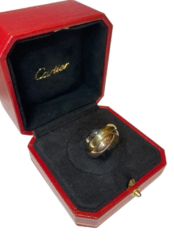 Bague Alliance CARTIER "Trinity" GM en or blanc, or jaune et or rose