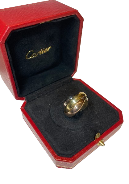 Bague Alliance CARTIER "Trinity" GM en or blanc, or jaune et or rose