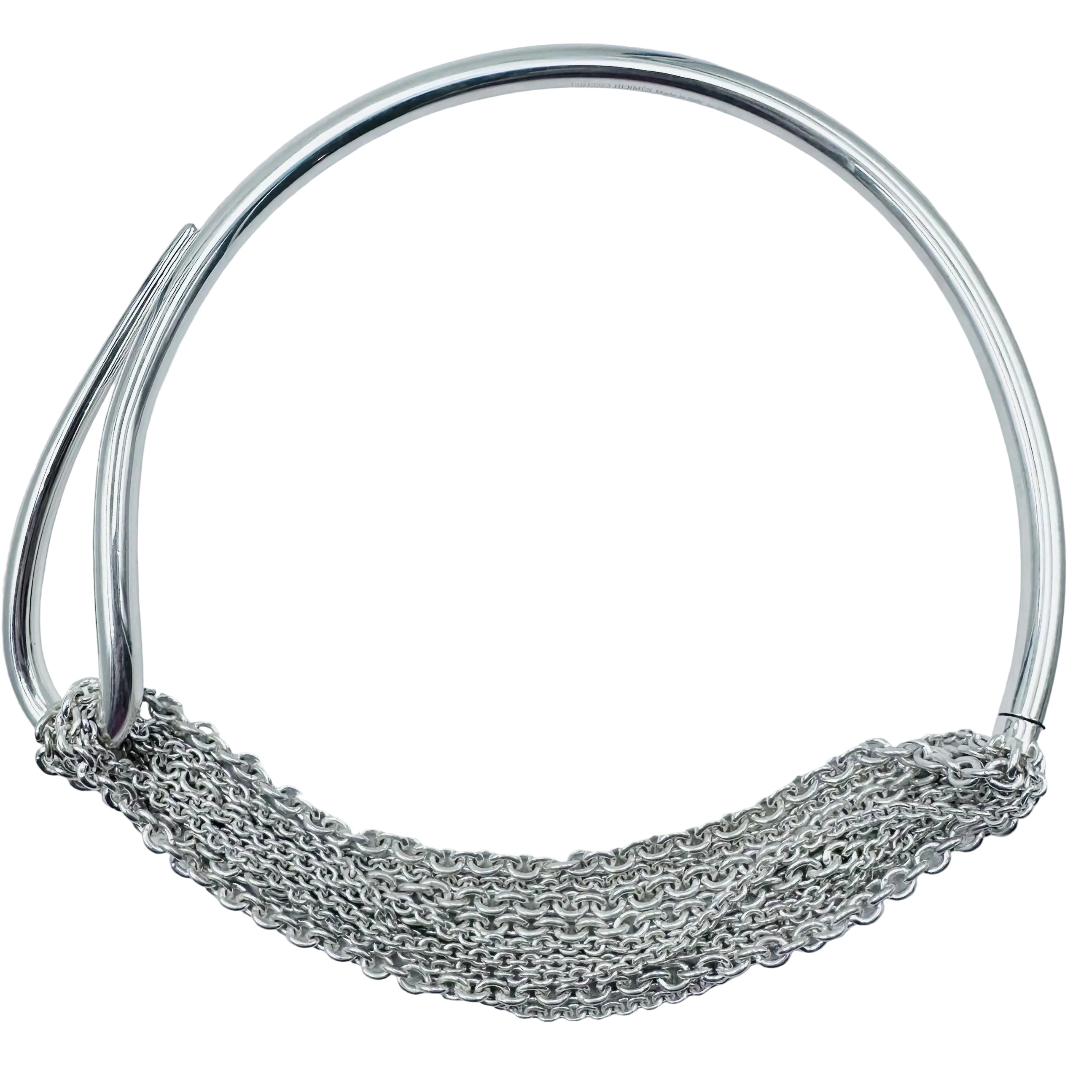 Collier HERMÈS "Licol" en argent
