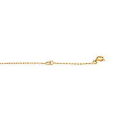 Collier Maille forçat Or jaune Saphir