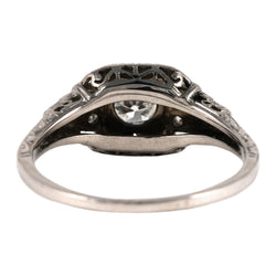 Bague en or blanc et diamants