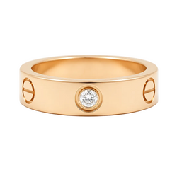 Bague Alliance CARTIER "Love" en or rose et diamants
