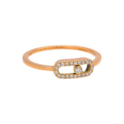 Messika Bague Move Uno Or rose Diamant