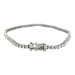 Bracelet Ligne en or blanc et diamants