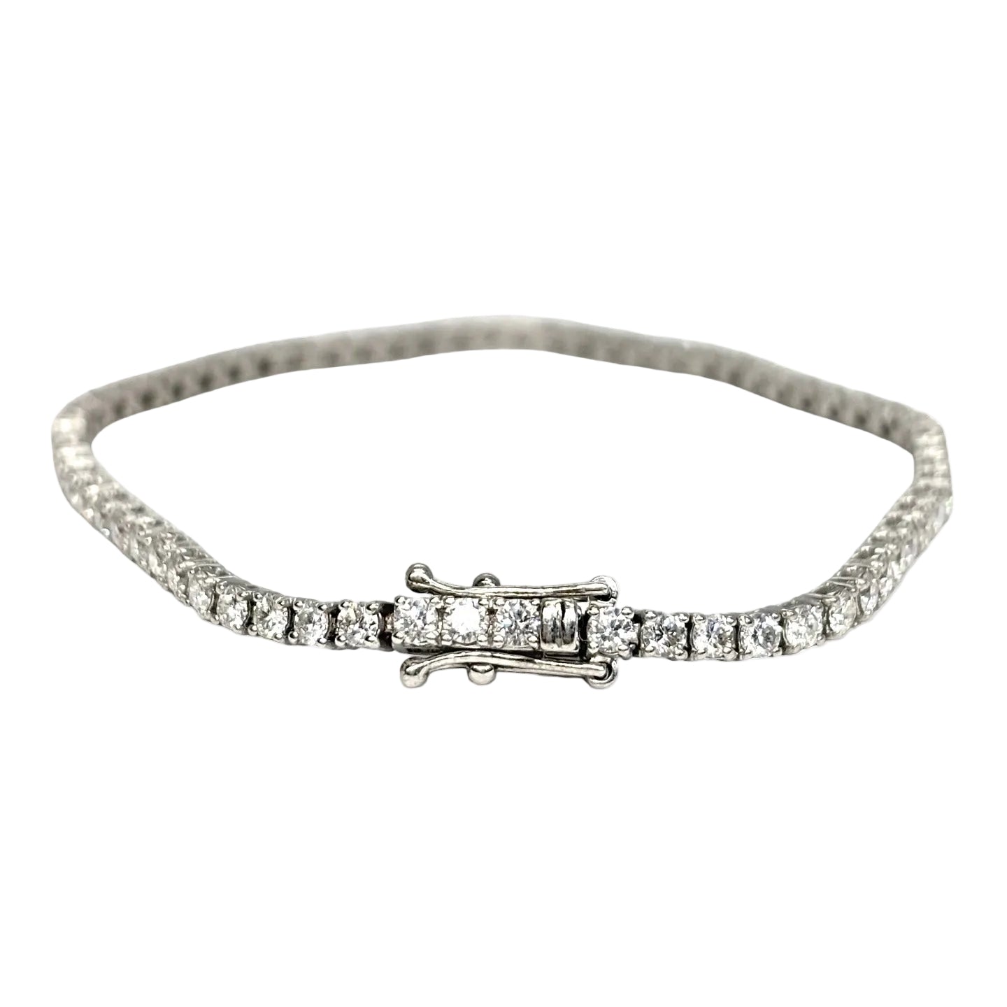 Bracelet Ligne en or blanc et diamants