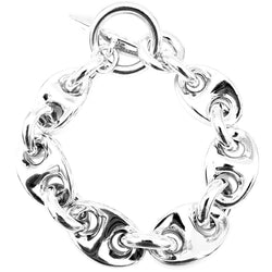 Bracelet Maille HERMÈS "Neptune" GM en argent