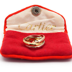 Bague Alliance CARTIER "Trinity" en or blanc, or jaune et or rose