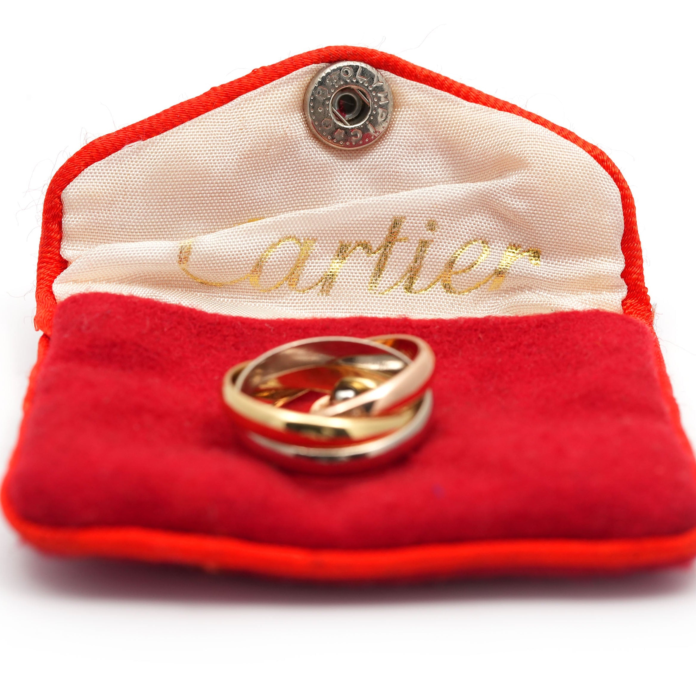 Bague Alliance CARTIER "Trinity" en or blanc, or jaune et or rose