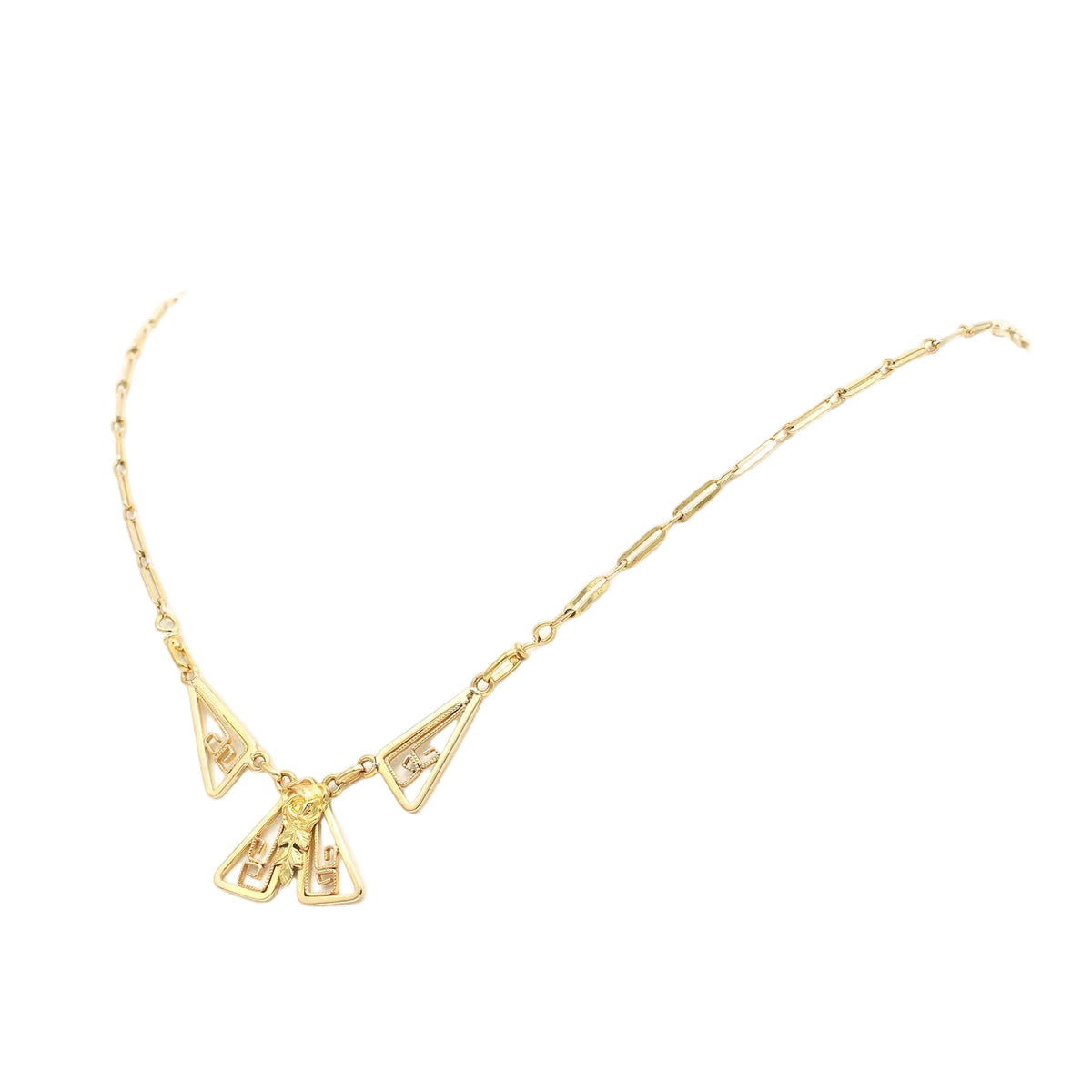 Collier Art Déco en or jaune
