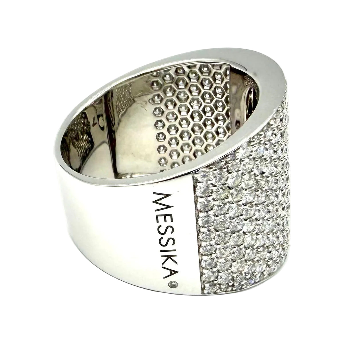 Bague MESSIKA "Move Joaillerie Pavée" en or blanc et diamants