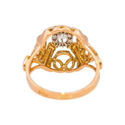 Bague Solitaire Or rose Diamant