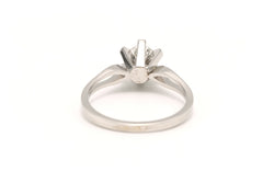Bague Solitaire en or blanc et diamants