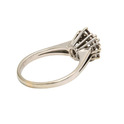 Bague Entourage en or blanc et diamants