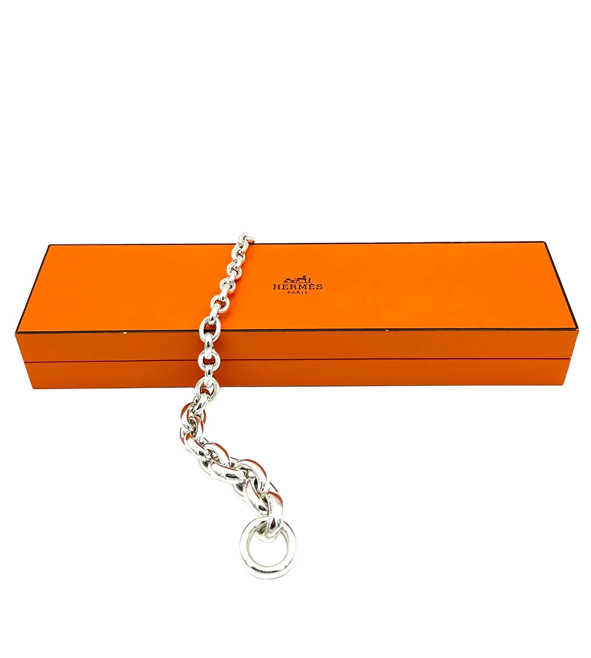 Bracelet Maille HERMÈS "Crescendo" en argent