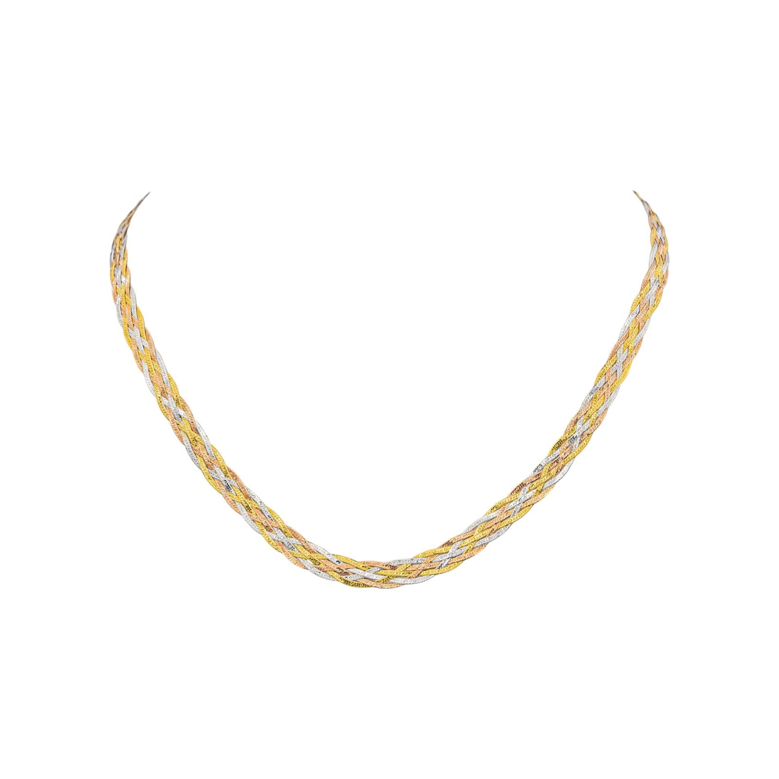 Collier 3 ors Or jaune