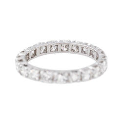 Bague  Alliance tour complet  Or blanc Diamant