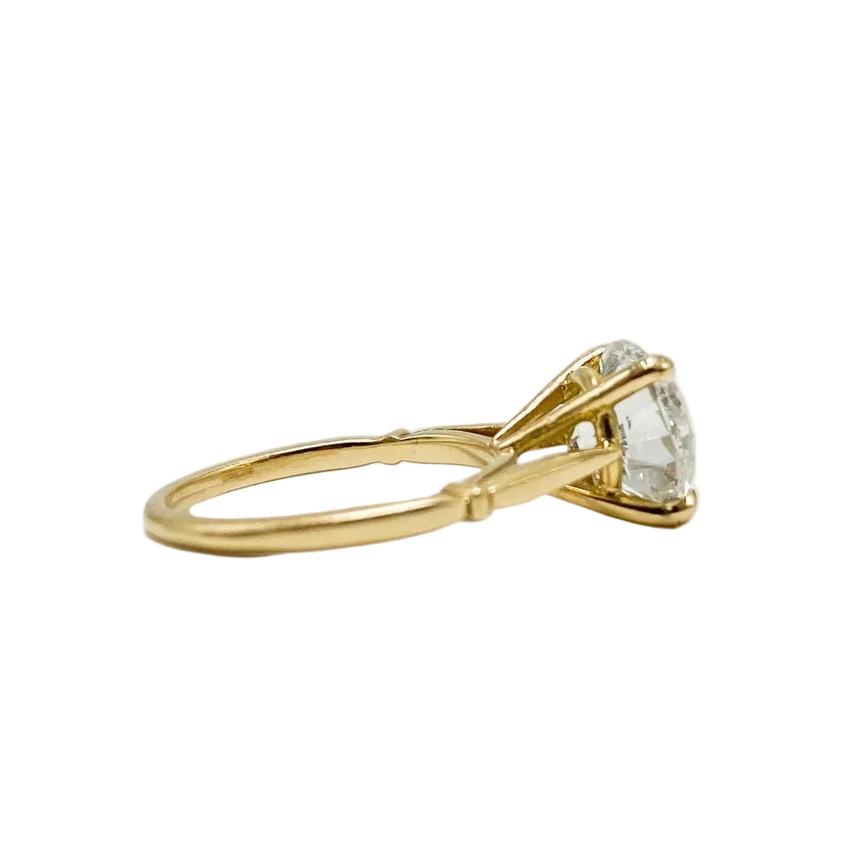 Bague Solitaire en or jaune et diamant