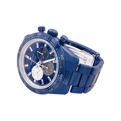 Montre Zenith, "Chronomaster Sport 160th Anniversary Edition", céramique bleue.